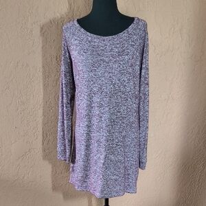 Athleta Women's Purple Long Sleeve Scoop Tunic Top Size L